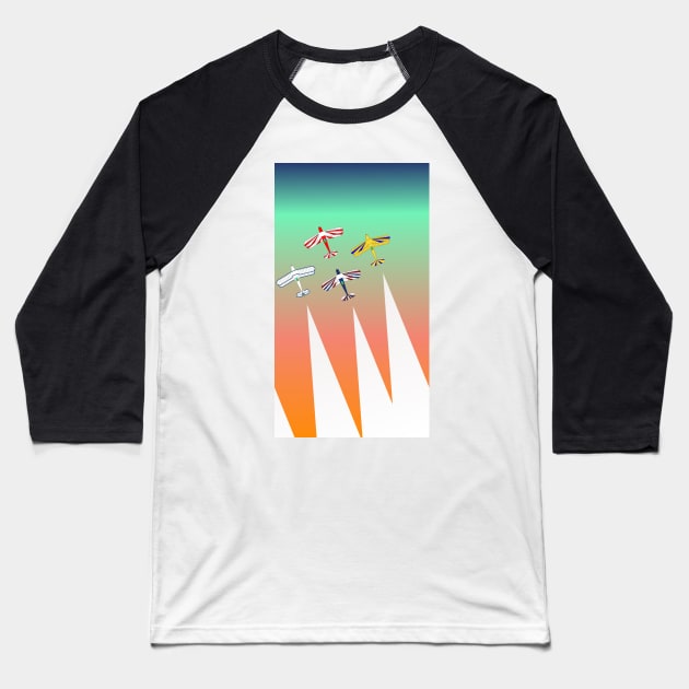Stampe Aerobatic Team Baseball T-Shirt by ontherails